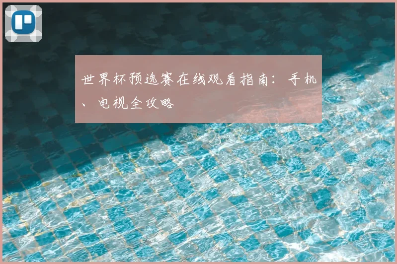 世界杯预选赛在线观看指南:手机、电视全攻略